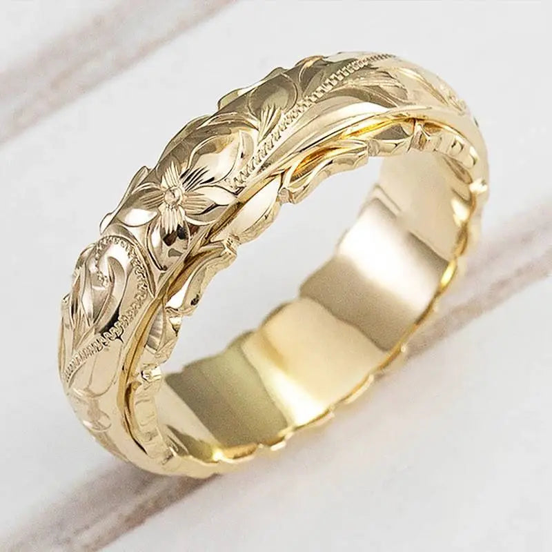 Guldring “Gamla Blomma”