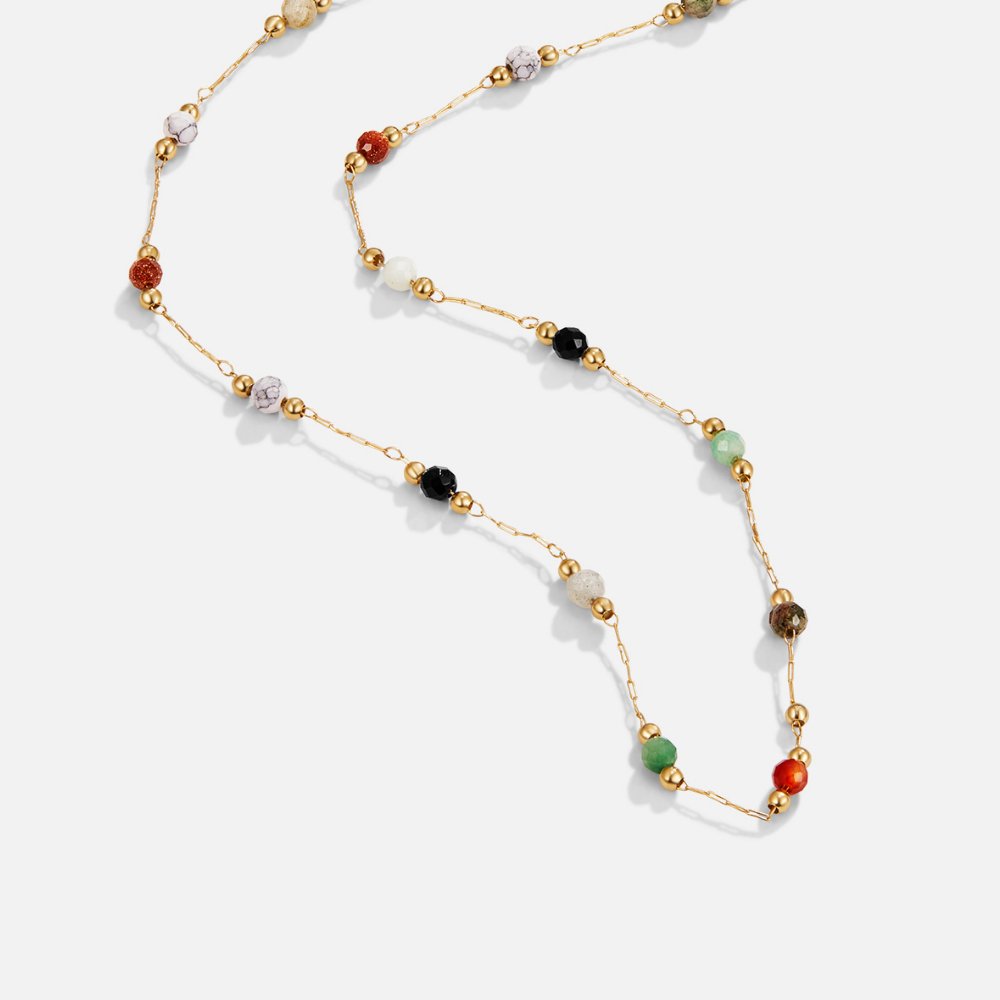 Minimalistiskt Halsband med Sten