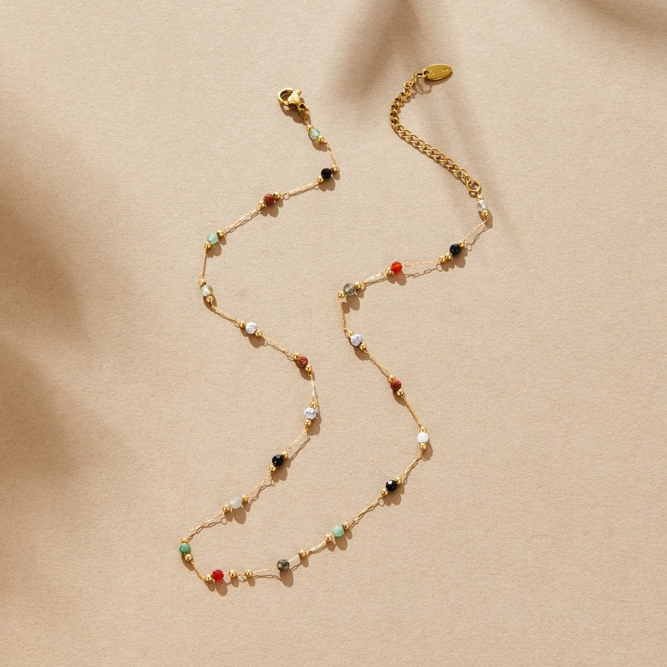 Minimalistiskt Halsband med Sten