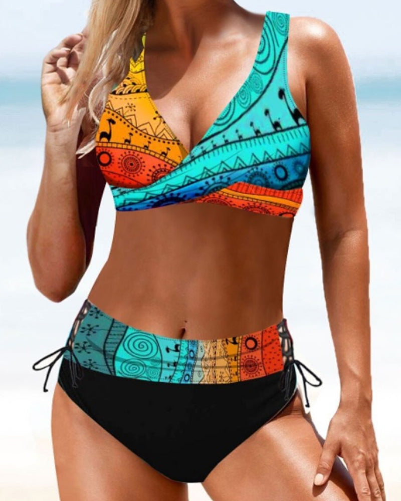Eva - Glad Färgglad Bikini