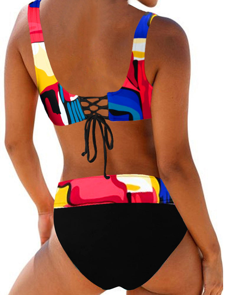 Eva - Glad Färgglad Bikini