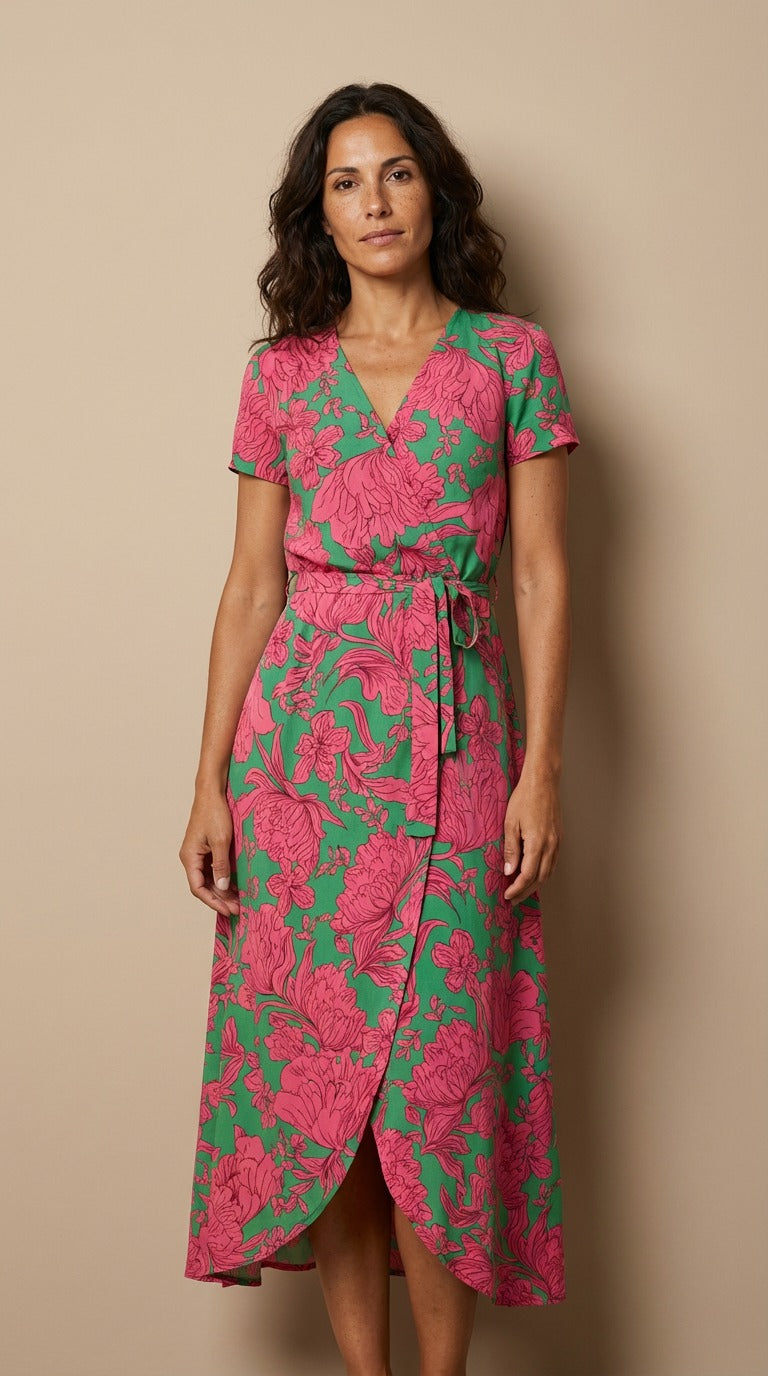 Charlotte™ | Elegant omlottklänning