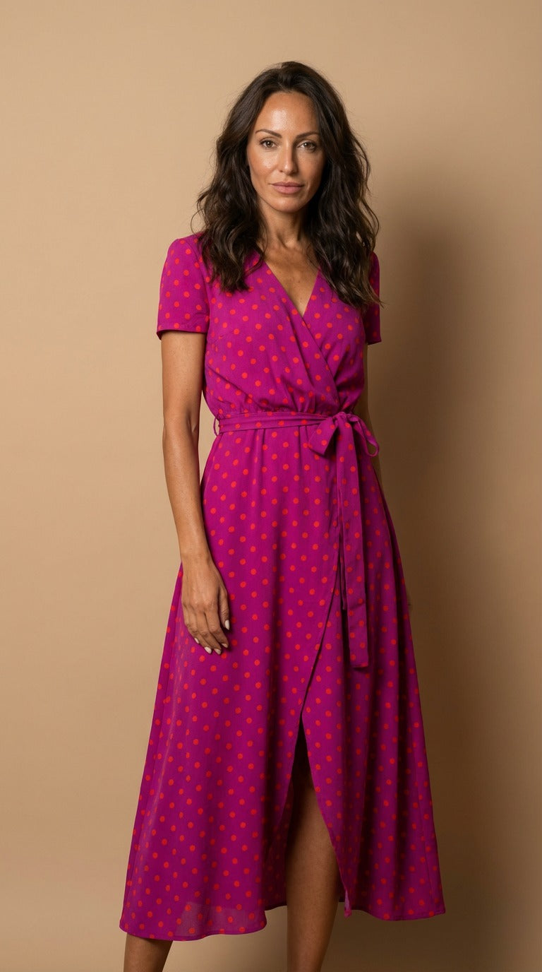 Charlotte™ | Elegant omlottklänning