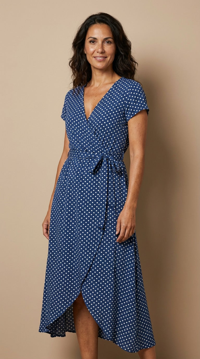 Charlotte™ | Elegant omlottklänning